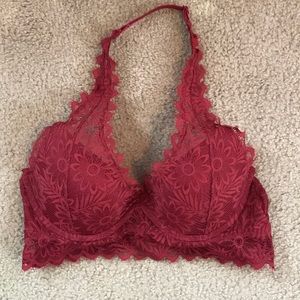 Victoria’s Secret PINK burgundy bralette, sz small